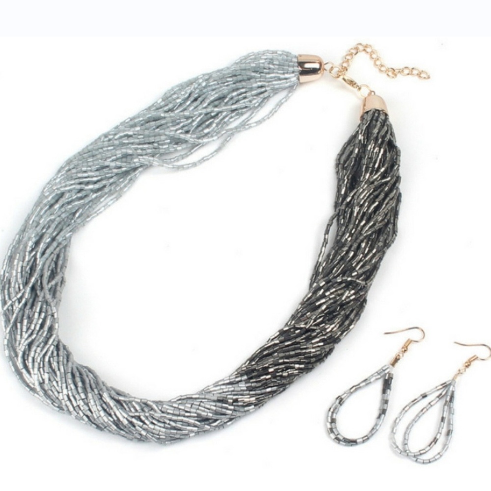 Necklace -Just BEAD-ing Beautiful Silver Seedbead